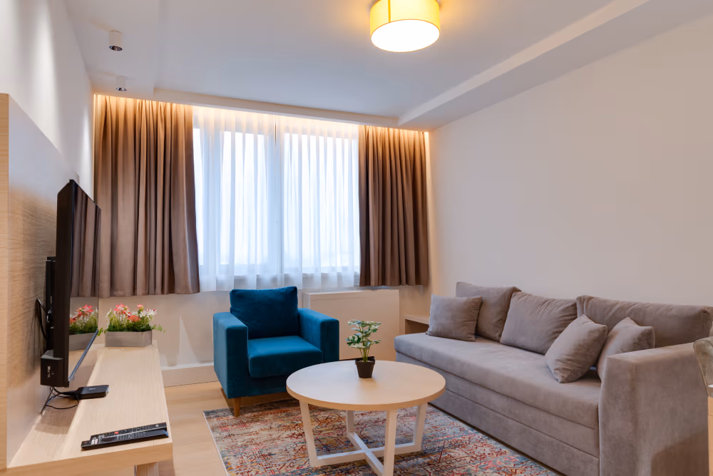 Deluxe One Bedroom Apartment with City View